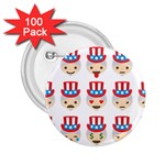 Uncle Sam Emoji 2.25  Button (100 pack)