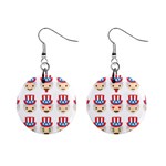 Uncle Sam Emoji 1  Button Earrings