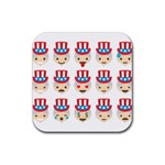 Uncle Sam Emoji Rubber Coaster (Square)