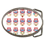 Uncle Sam Emoji Belt Buckle