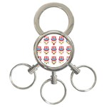 Uncle Sam Emoji 3-Ring Key Chain