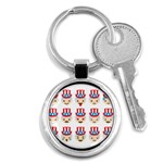 Uncle Sam Emoji Key Chain (Round)