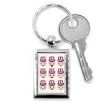 Uncle Sam Emoji Key Chain (Rectangle)