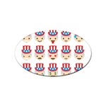 Uncle Sam Emoji Sticker (Oval)