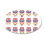 Uncle Sam Emoji Magnet (Oval)