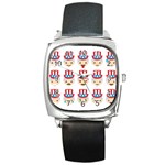 Uncle Sam Emoji Square Metal Watch