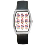 Uncle Sam Emoji Barrel Style Metal Watch