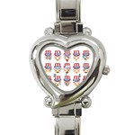 Uncle Sam Emoji Heart Italian Charm Watch