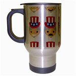 Uncle Sam Emoji Travel Mug (Silver Gray)