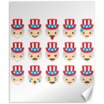 Uncle Sam Emoji Canvas 8  x 10 