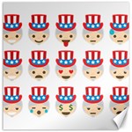 Uncle Sam Emoji Canvas 12  x 12 