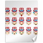 Uncle Sam Emoji Canvas 12  x 16 