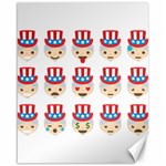 Uncle Sam Emoji Canvas 16  x 20 