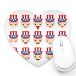 Uncle Sam Emoji Heart Mousepad