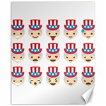 Uncle Sam Emoji Canvas 11  x 14 