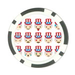 Uncle Sam Emoji Poker Chip Card Guard