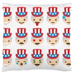 Uncle Sam Emoji Large Cushion Case (Two Sides)