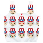 Uncle Sam Emoji Full Print Recycle Bag (XL)