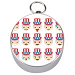 Uncle Sam Emoji Silver Compass