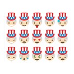 Uncle Sam Emoji Double Sided Flano Blanket (Mini)