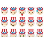 Uncle Sam Emoji Samsung Galaxy Note 4 Case (White)