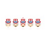 Uncle Sam Emoji Satin Scarf (Oblong)