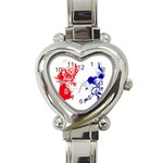 Victorian Marriage Heart Italian Charm Watch