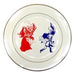 Victorian Marriage Porcelain Plate