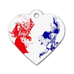 Victorian Marriage Dog Tag Heart (Two Sides)