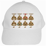 poop Emoji White Cap