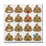 poop Emoji Tile Coaster