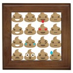 poop Emoji Framed Tile