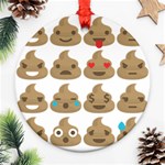 poop Emoji Ornament (Round)