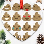 poop Emoji Ornament (Heart)