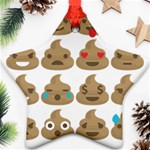 poop Emoji Ornament (Star)