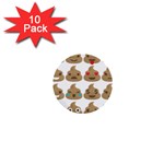 poop Emoji 1  Mini Button (10 pack) 