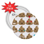 poop Emoji 2.25  Button (10 pack)