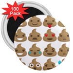 poop Emoji 3  Magnet (100 pack)