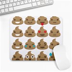 poop Emoji Large Mousepad