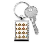 poop Emoji Key Chain (Rectangle)