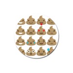 poop Emoji Magnet 3  (Round)