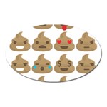 poop Emoji Magnet (Oval)