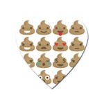 poop Emoji Magnet (Heart)