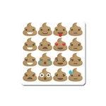 poop Emoji Magnet (Square)