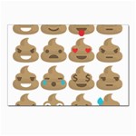 poop Emoji Postcard 4  x 6 