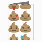 poop Emoji Greeting Cards (Pkg of 8)