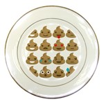 poop Emoji Porcelain Plate