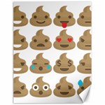 poop Emoji Canvas 12  x 16 