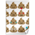 poop Emoji Canvas 12  x 18 