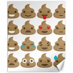 poop Emoji Canvas 16  x 20 